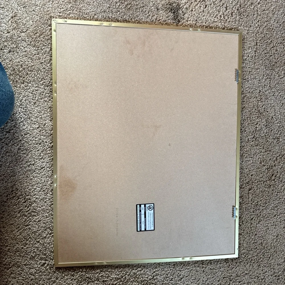 Gold Framed Whiteboard Calendar